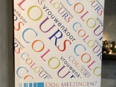 Rollop banner van Vrouwenkoor Colours
